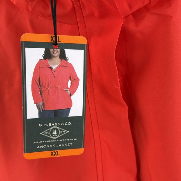 G.H. Bass Women’s Size XXL Water Resistant Four-Pocket Anorak w/Hood NWT - Picture 4 of 10